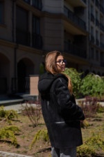 Зимняя дубленка Mila Nova Д-230  черный — изображение 7