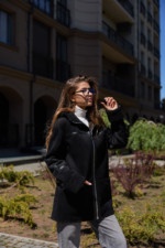 Зимняя дубленка Mila Nova Д-230  черный — изображение 6