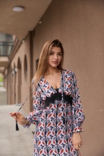 Летнее платье Mila Nova Ф-123 белый+красный — изображение 5