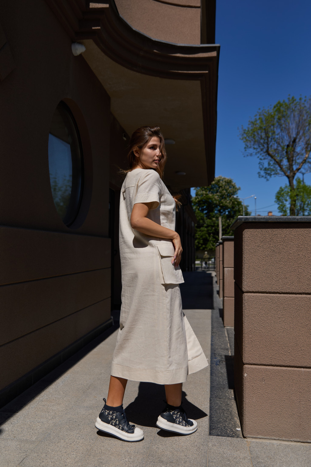 Летнее платье Mila Nova Ф-130 бежевый — изображение 4