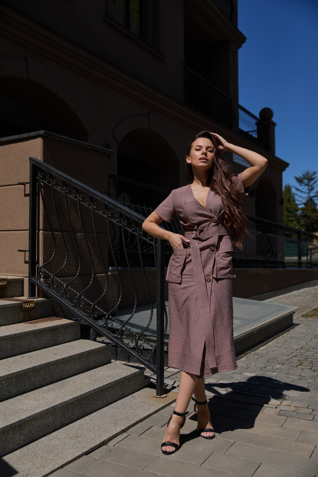 Летнее платье Mila Nova Ф-130 капучино — изображение 1