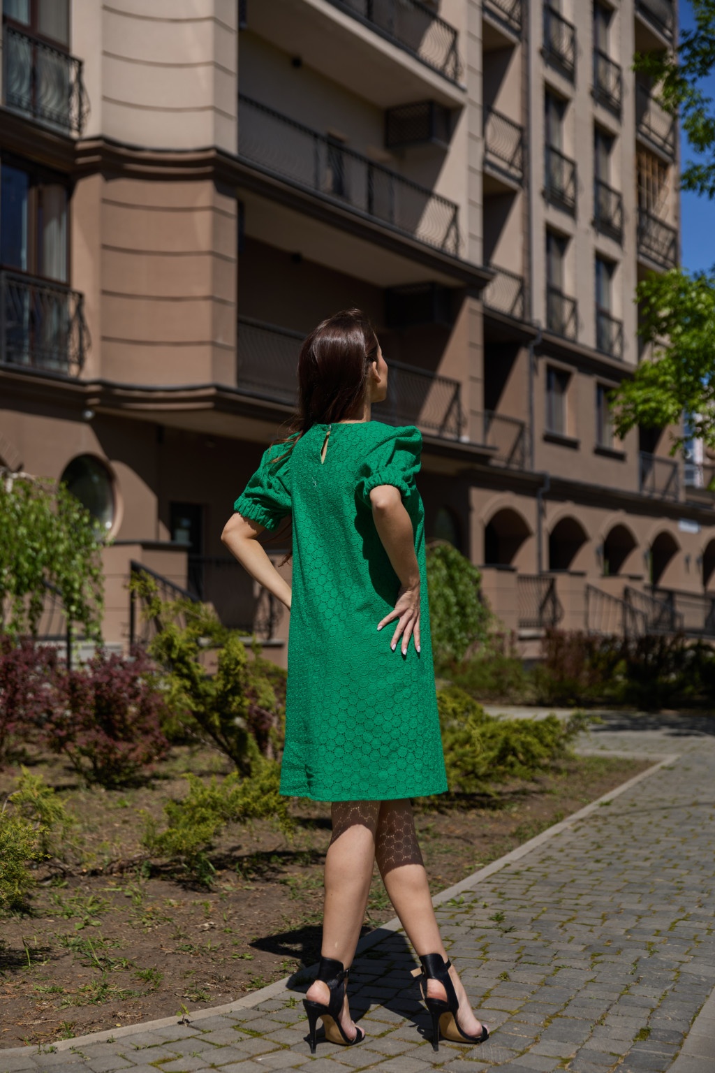 Летнее платье Mila Nova Ф-174 зеленый — изображение 4