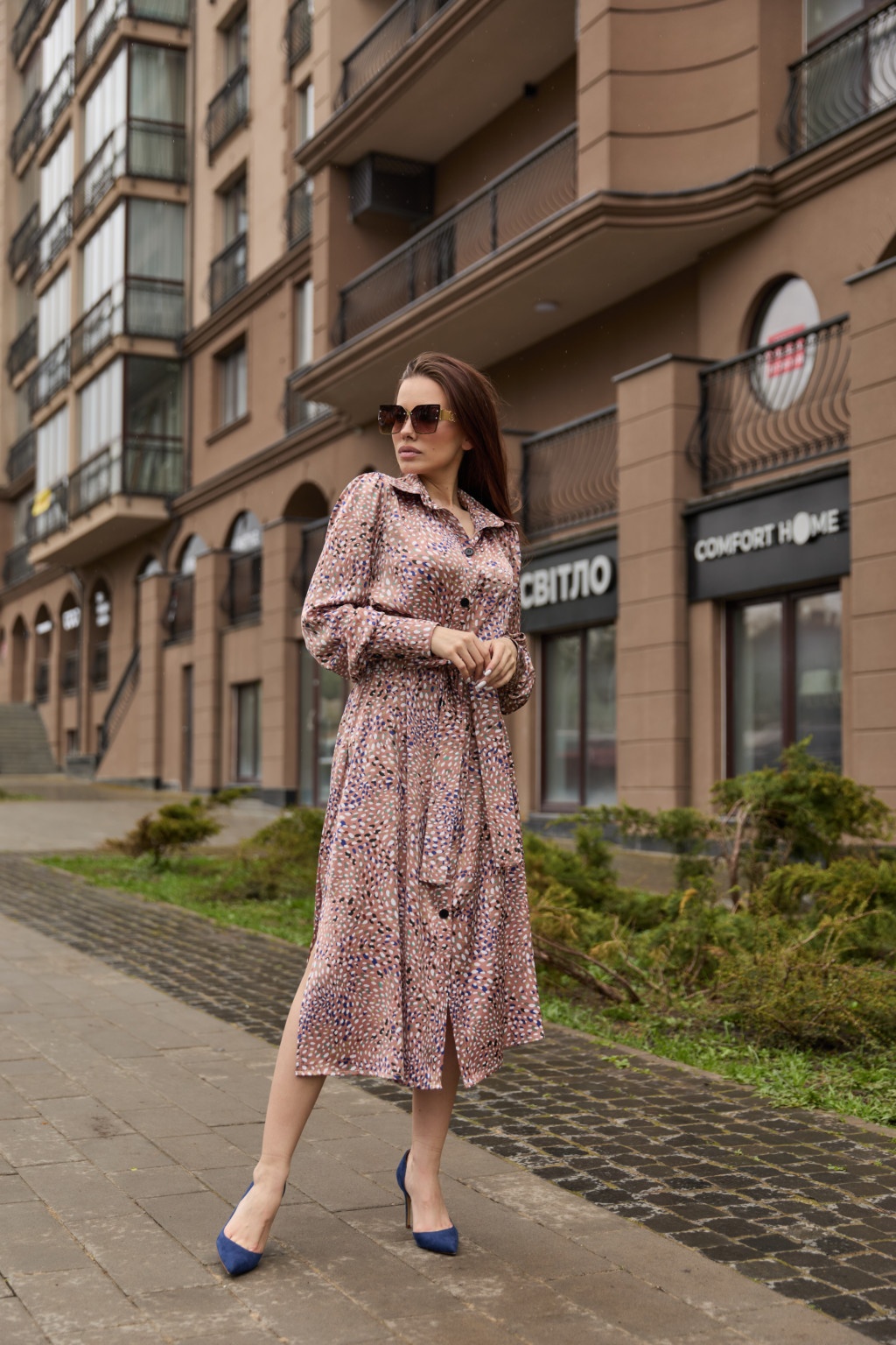 F-180kapuchino-1 Летнее платье Mila Nova Ф-180 капучино — изображение 1