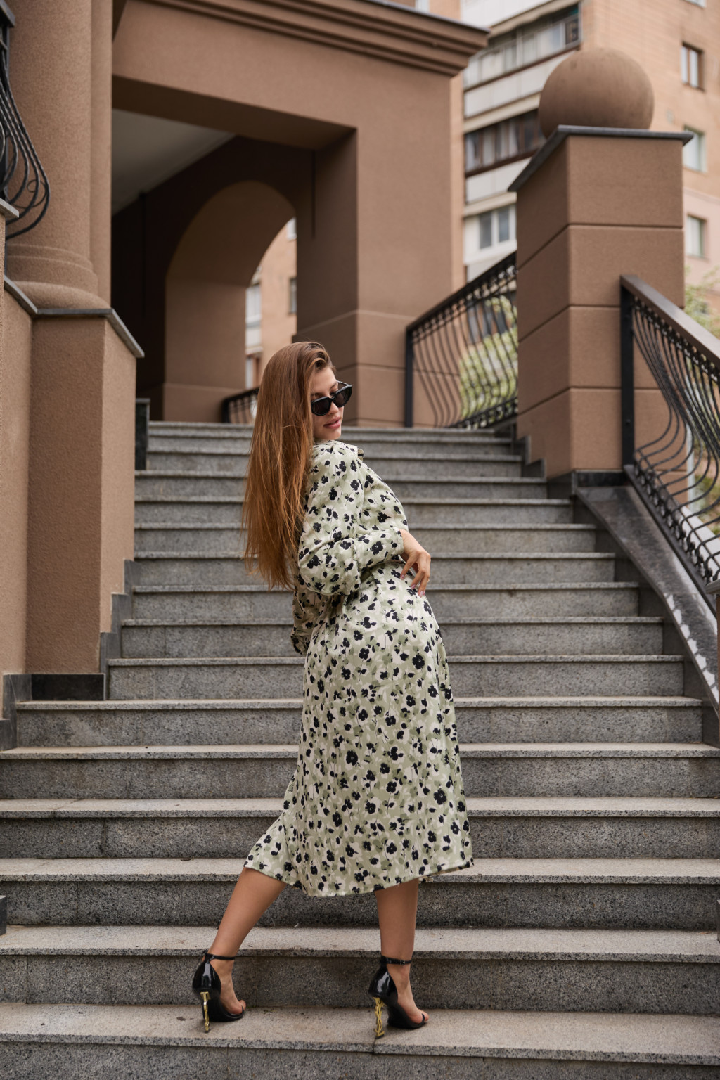 Летнее платье Mila Nova Ф-180 оливка — изображение 3