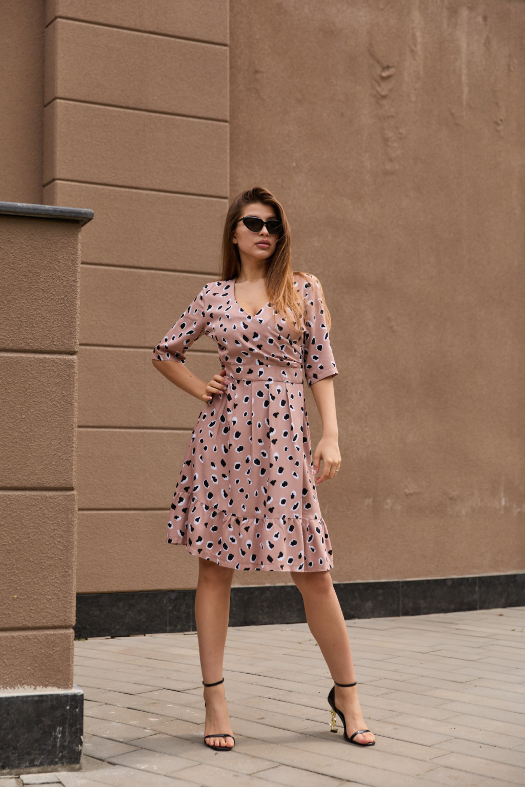 Летнее платье Mila Nova Ф-190 капучино — изображение 1