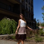 Летнее платье Mila Nova Ф-191 молоко