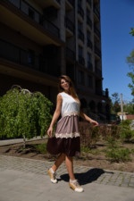 Летнее платье Mila Nova Ф-191 молоко