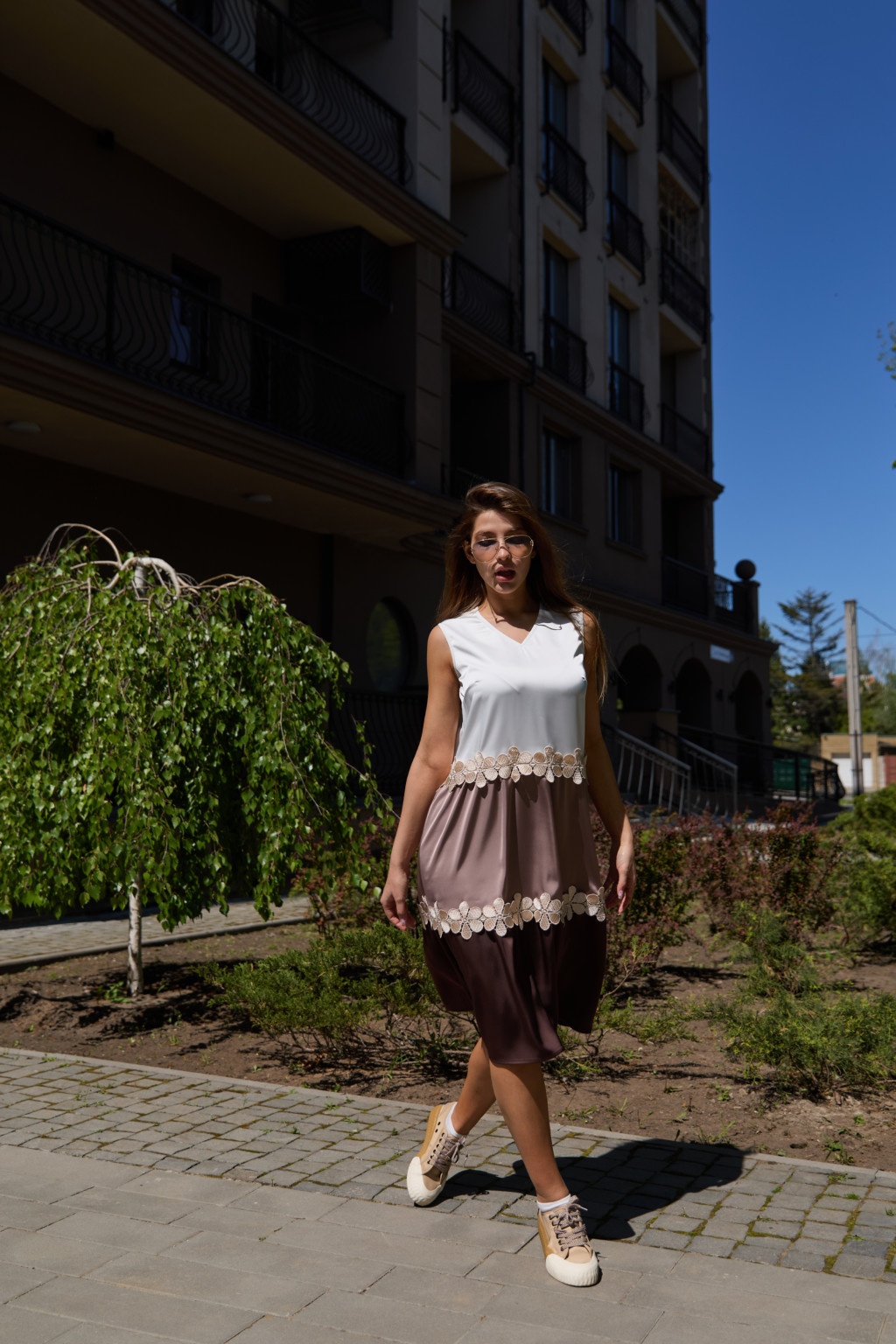 Летнее платье Mila Nova Ф-191 молоко — изображение 3