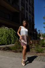 Летнее платье Mila Nova Ф-191 молоко — изображение 2