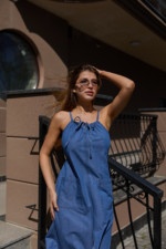 Летнее джинсовое платье Mila Nova Ф-89дл синий — изображение 4