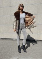 Зимняя куртка Mila Nova К-294 бронзовый — изображение 5