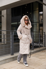 Зимнее пальто Mila Nova ПВ-335серый — изображение 2