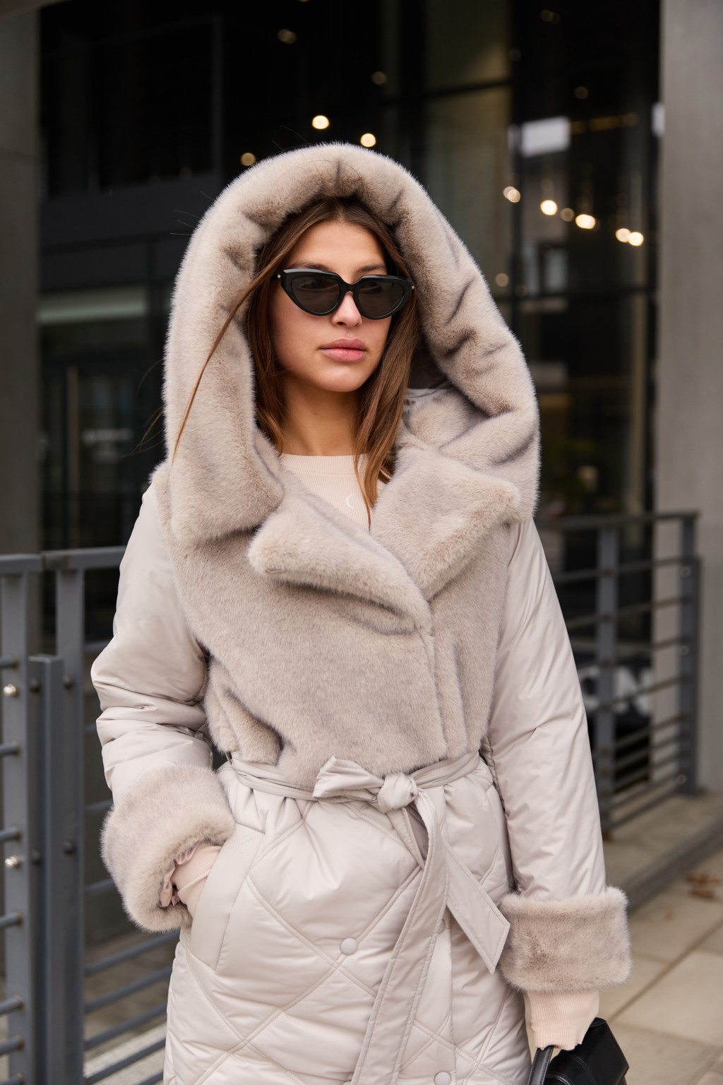 Зимнее пальто Mila Nova ПВ-335серый — изображение 4