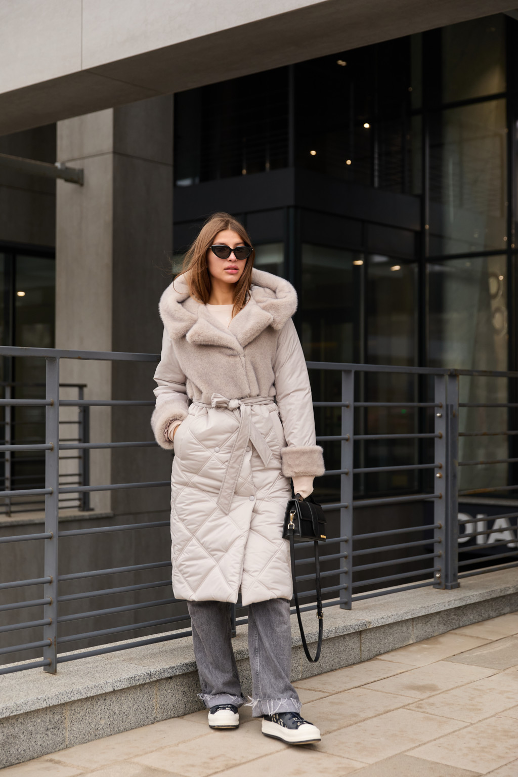 Зимнее пальто Mila Nova ПВ-335серый — изображение 3