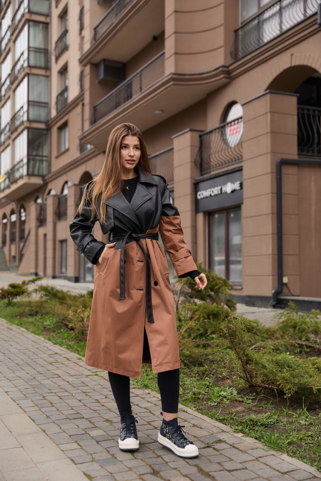 Демисезонный тренч Mila Nova  Q-94 терракот — изображение 1