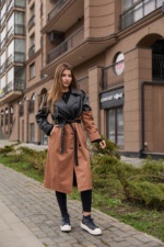 Демисезонный тренч Mila Nova  Q-94 терракот