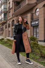 Демисезонный тренч Mila Nova  Q-94 терракот — изображение 2