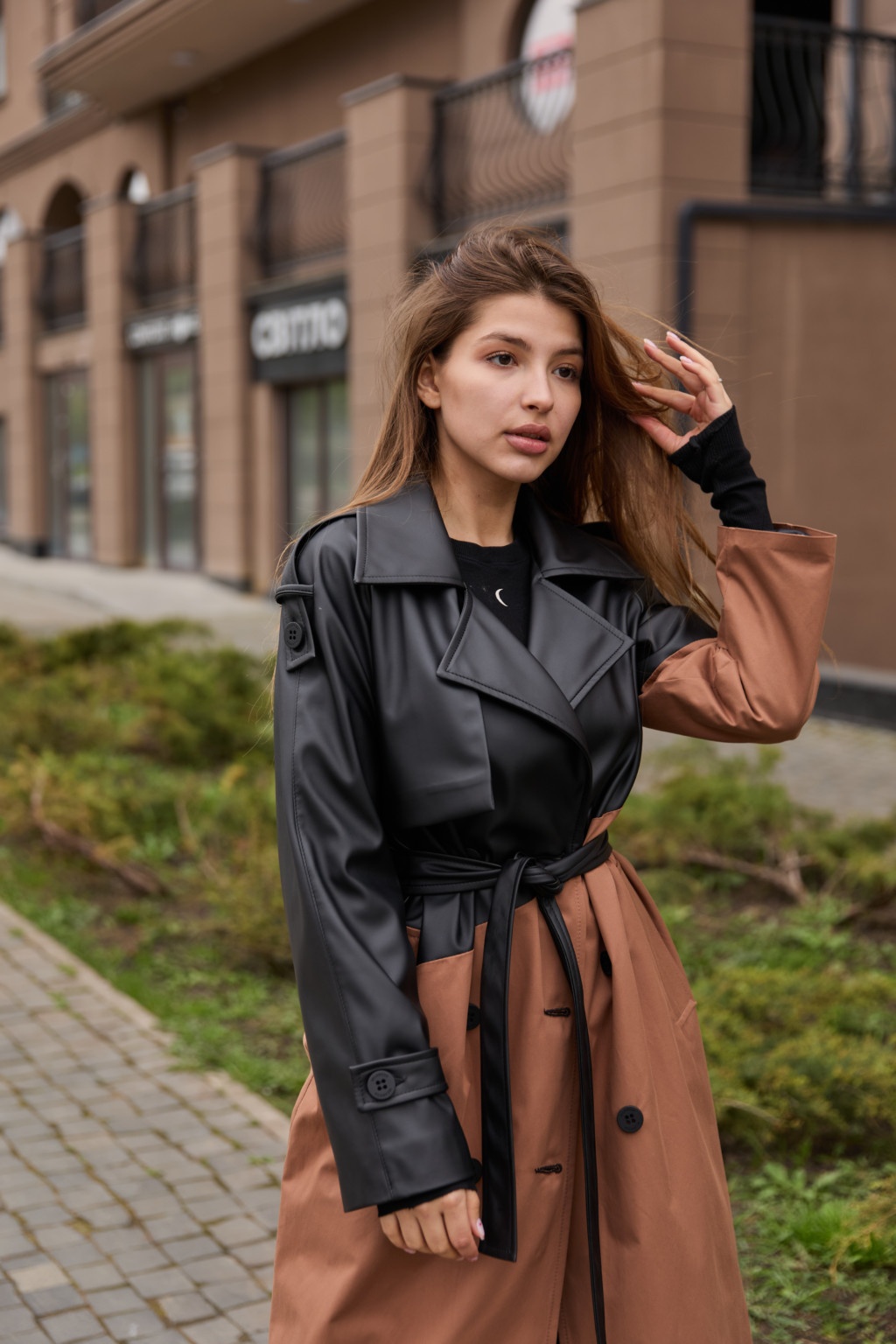 Демисезонный тренч Mila Nova  Q-94 терракот — изображение 4