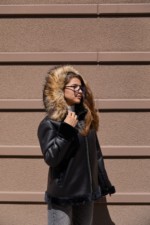 Зимняя дубленка Mila Nova  Д-215  черный — изображение 2