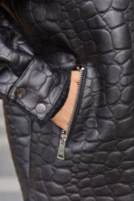 Зимняя дубленка Mila Nova Д-223  черный — изображение 6