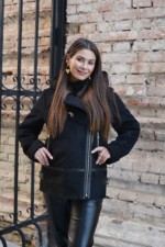 Зимняя дубленка Mila Nova  Д-232  черный — изображение 4