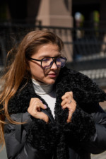 Зимняя куртка Mila Nova К-285 черный+черный — изображение 5