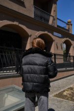 Зимняя куртка Mila Nova К-285 черный+черный — изображение 4