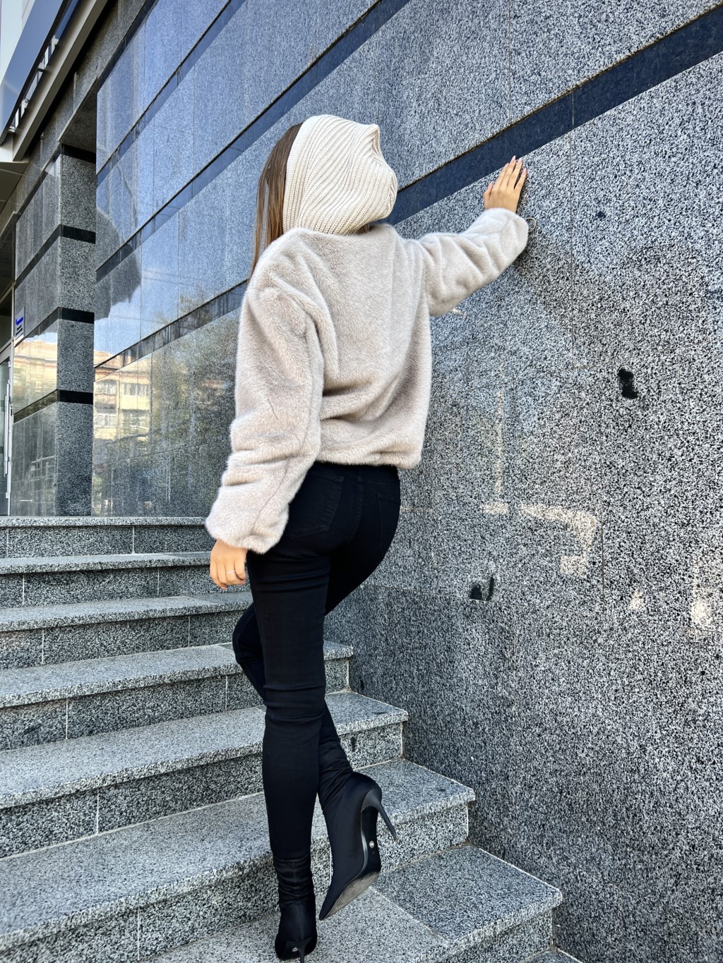 Зимняя шуба Mila Nova ПВ-316бежевый — изображение 4