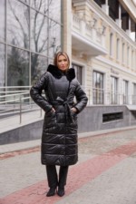 Зимнее пальто Mila Nova ПВ-331черный+черный