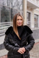 Зимнее пальто Mila Nova ПВ-331черный+черный — изображение 3