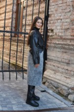 Демисезонный тренч Mila Nova Q-98 графит — изображение 4