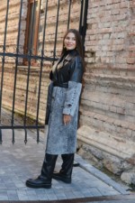 Демисезонный тренч Mila Nova Q-98 графит — изображение 2