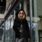 Зимняя дубленка Mila Nova Д-225  черный