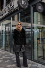 Зимняя дубленка Mila Nova Д-225  черный — изображение 3