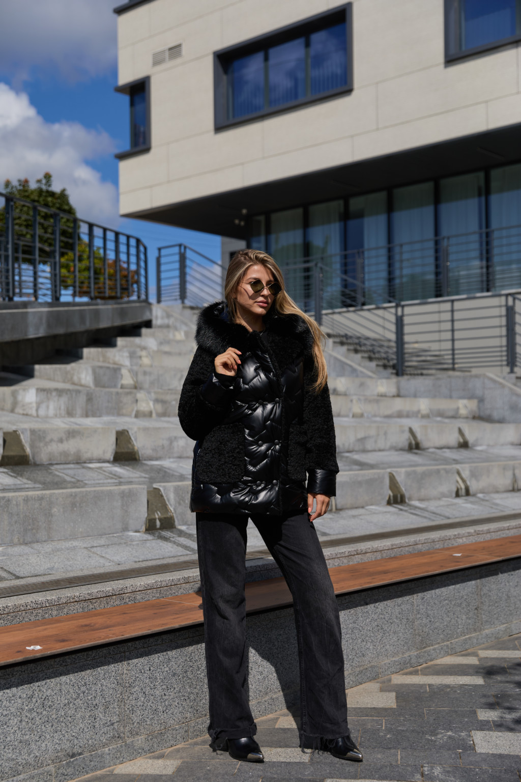 Зимняя куртка Mila Nova К-308  кап черный — изображение 3