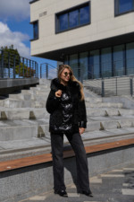 Зимняя куртка Mila Nova К-308  кап черный — изображение 3