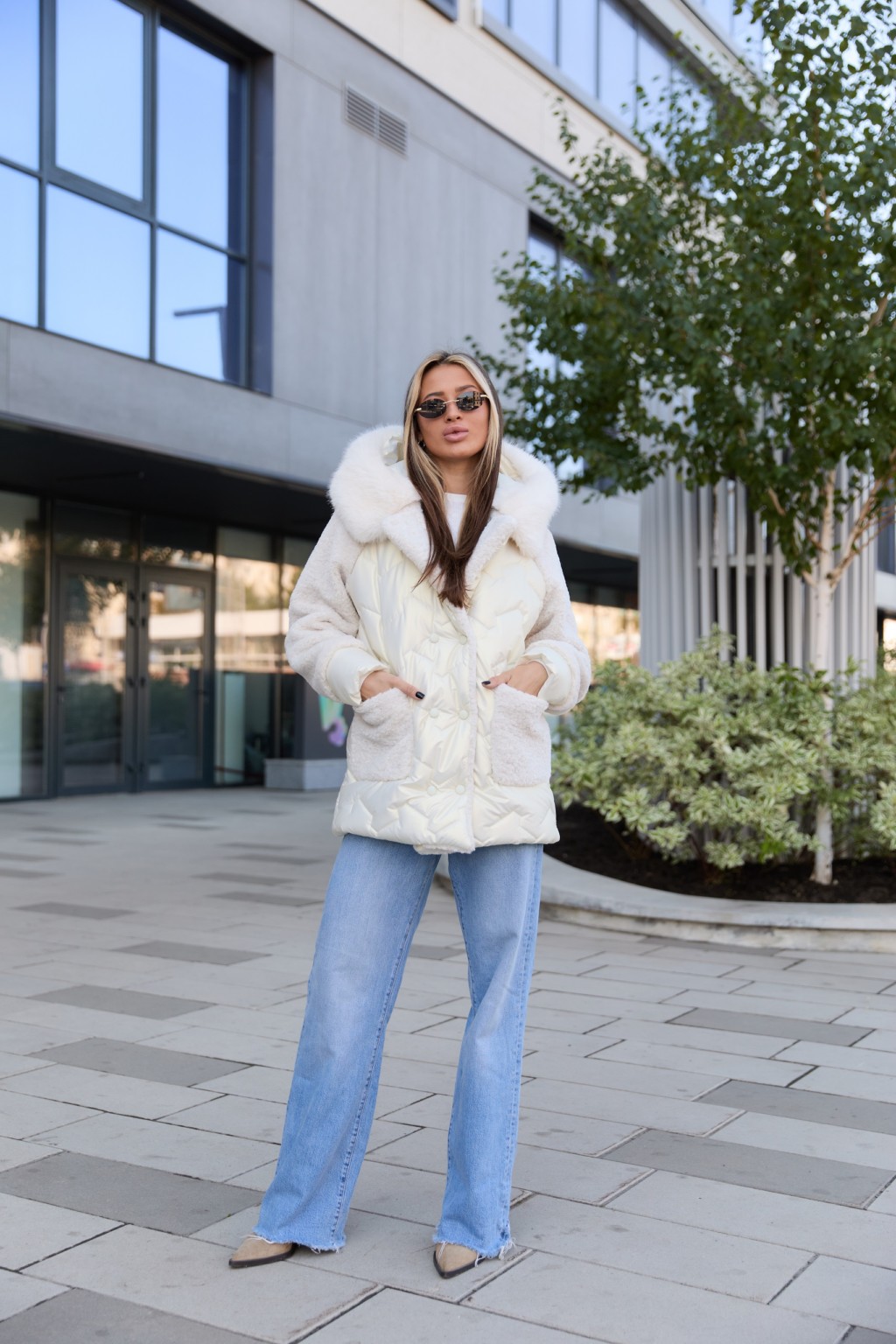 Зимняя куртка Mila Nova К-308  кап молоко — изображение 2