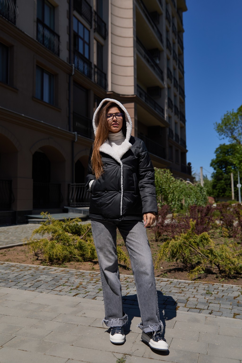 Демисезонная Куртка Mila Nova К-334 черный — изображение 2