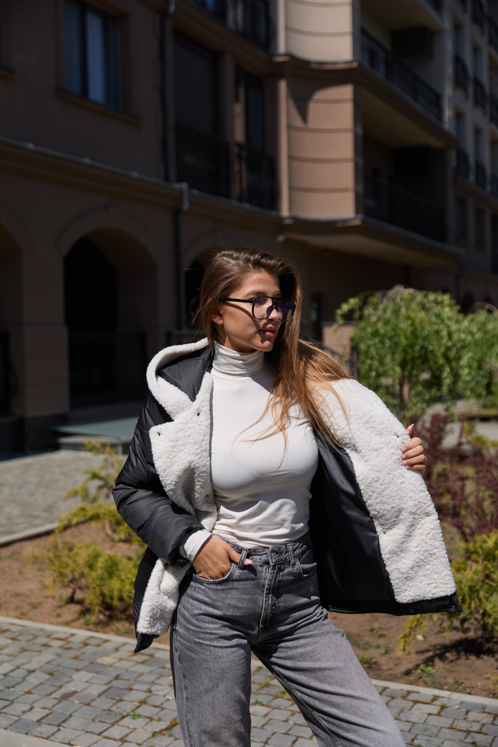 Демисезонная Куртка Mila Nova К-334 черный — изображение 5