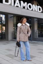 Зимняя куртка Mila Nova К-345 капучино — изображение 2