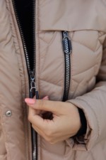 Зимняя куртка Mila Nova К-345 кемел — изображение 6