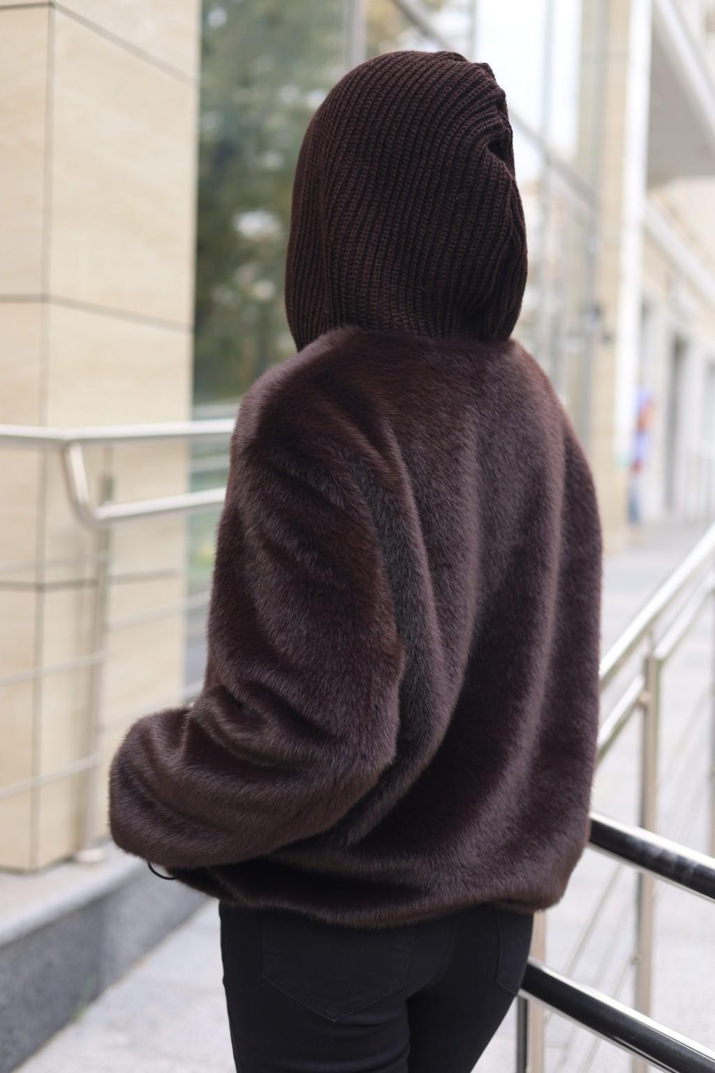 Зимняя шуба Mila Nova ПВ-316шоколад — изображение 5