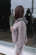 Зимняя шуба Mila Nova ПВ-316серый — изображение 5