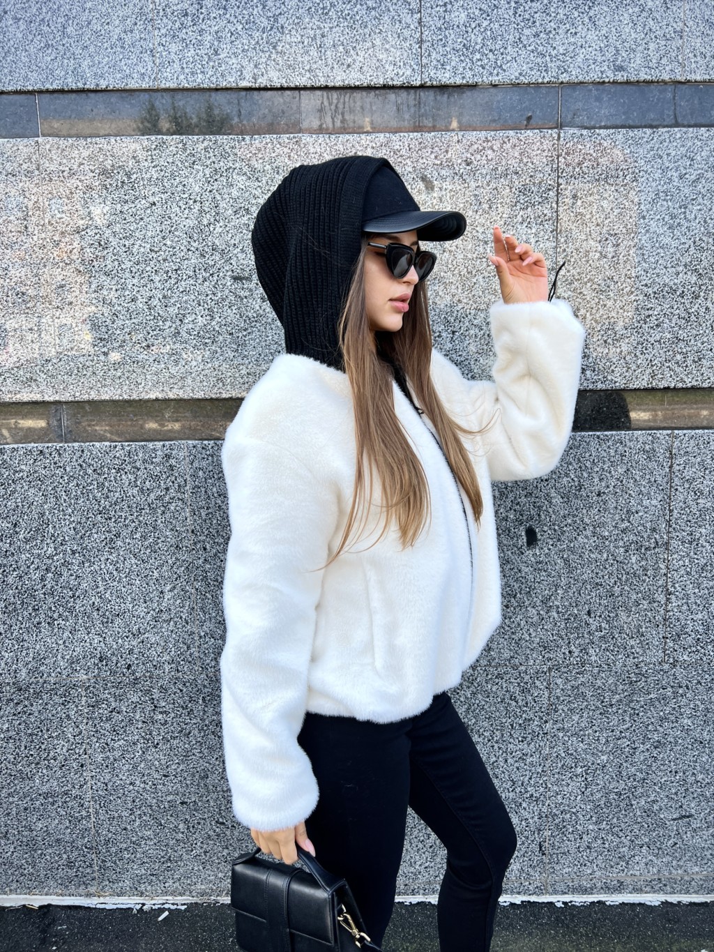 PV-316white-1 Зимняя шуба Mila Nova ПВ-316белый — изображение 1