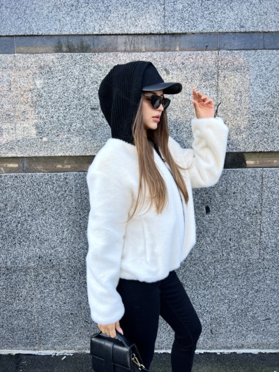 Зимняя шуба Mila Nova ПВ-316белый