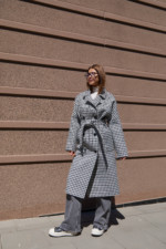 Демисезонное пальто Mila Nova ПВ-361 светло-серый