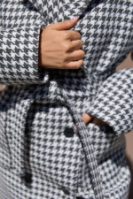 Демисезонное пальто Mila Nova ПВ-361 светло-серый — изображение 5