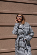 Демисезонное пальто Mila Nova ПВ-361 светло-серый — изображение 3