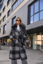 Зимнее пальто Mila Nova ПВ-362 серый — изображение 2