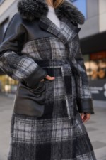 Зимнее пальто Mila Nova ПВ-362 серый — изображение 7